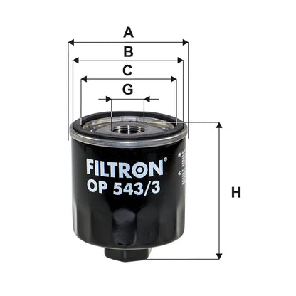 Filtru Ulei FILTRON 0.33 kg - OP 543/3