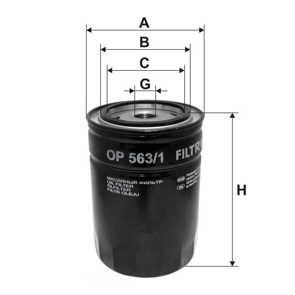 Filtru Ulei FILTRON 0.49 kg - OP 563/1