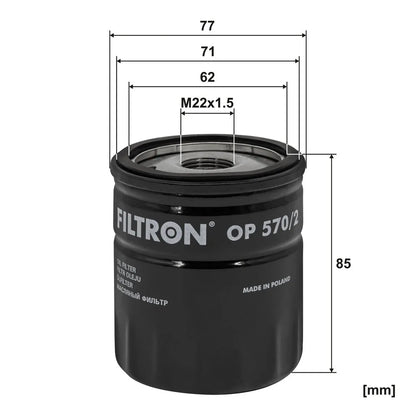 Filtru Ulei FILTRON 0.29 kg - OP 570/2