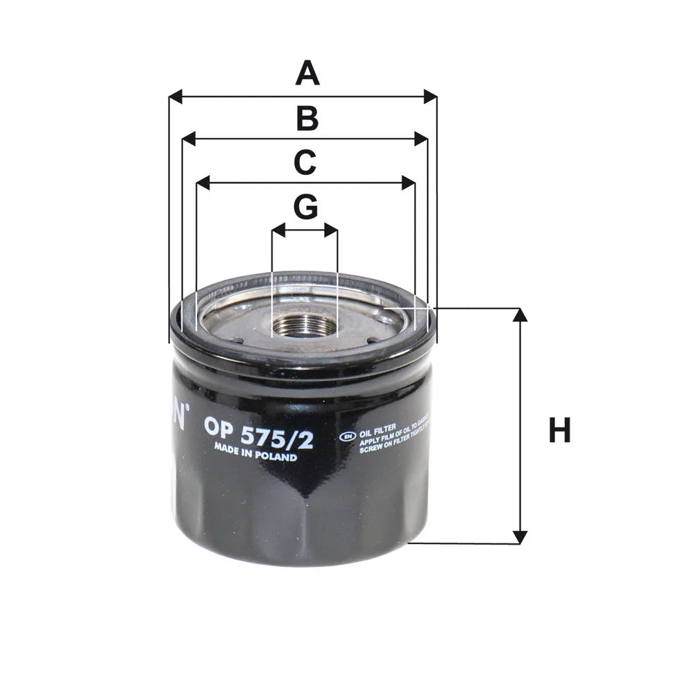 Filtru Ulei FILTRON 0.25 kg - OP 575/2