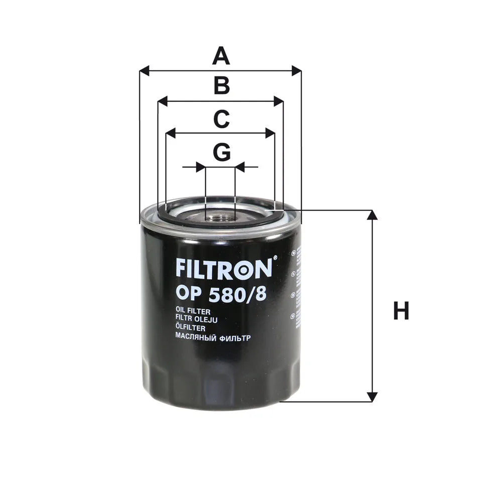 Filtru Ulei FILTRON 0.50 kg - OP 580/8