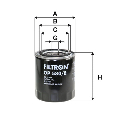 Filtru Ulei FILTRON 0.50 kg - OP 580/8