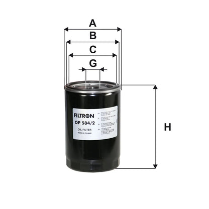 Filtru Ulei FILTRON 0.94 kg - OP 584/2