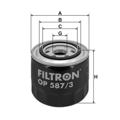 Filtru Ulei FILTRON pentru Mazda B-Serie, Mitsubishi Colt Ii - OP 587/3