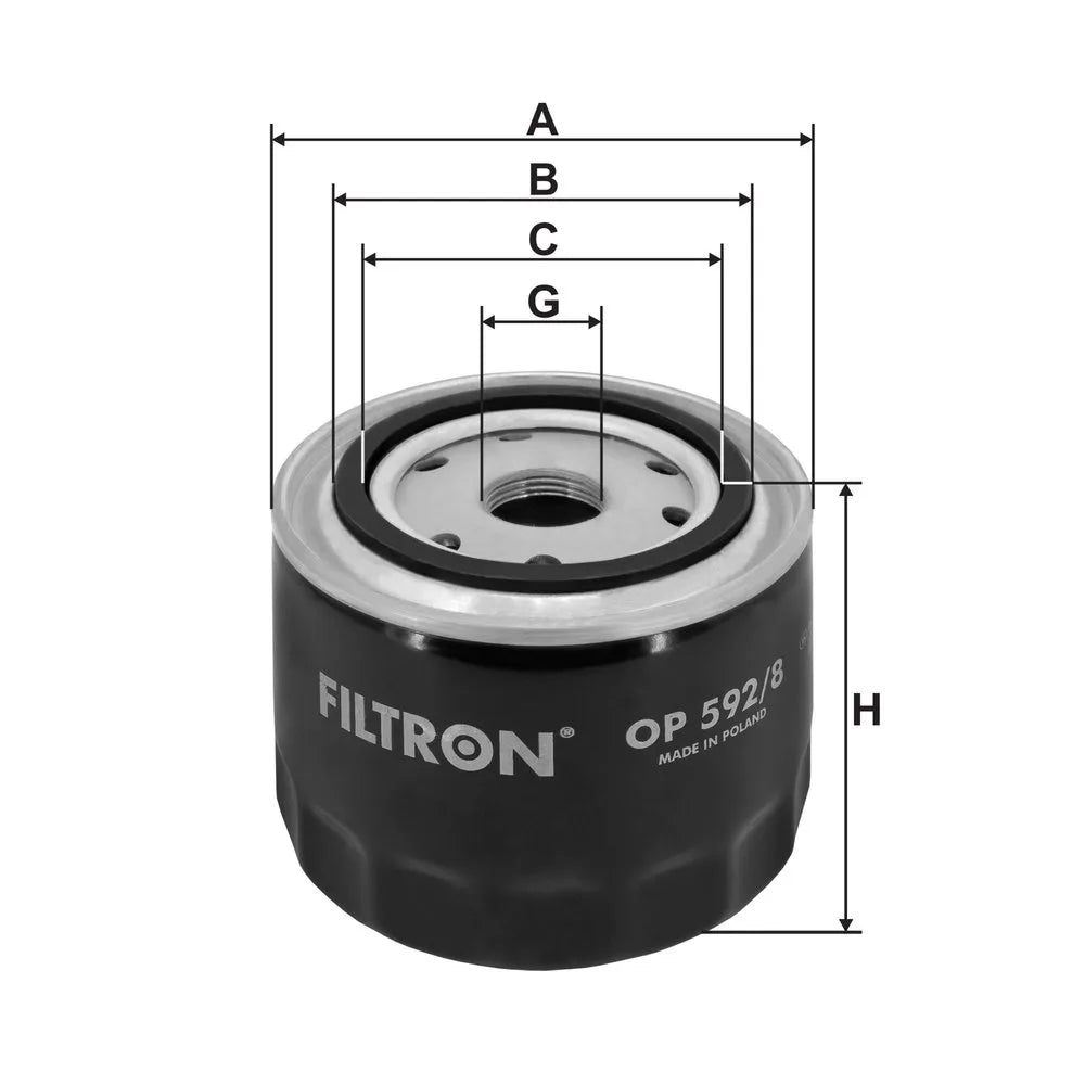 Filtru Ulei FILTRON 0.45 kg - OP 592/8