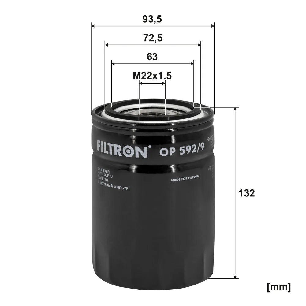 Filtru Ulei FILTRON 0.51 kg - OP 592/9