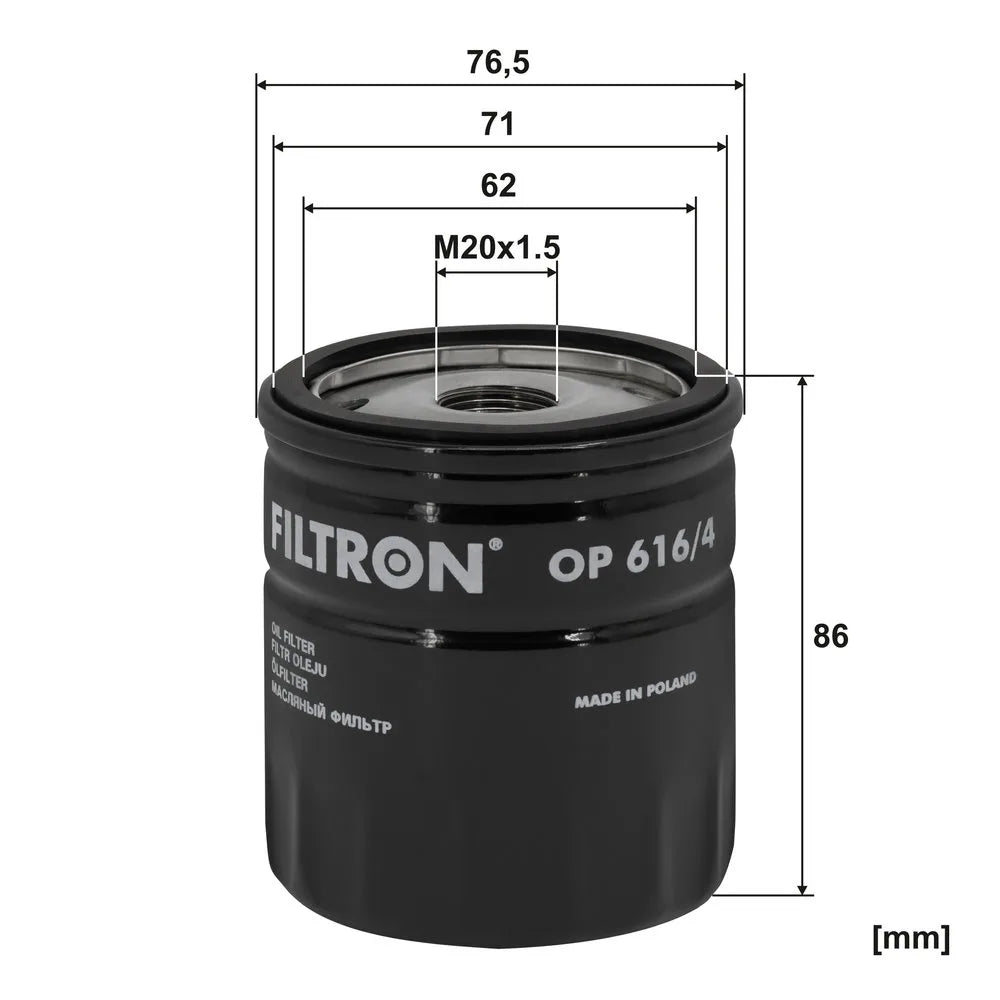 Filtru Ulei FILTRON 0.29 kg - OP 616/4