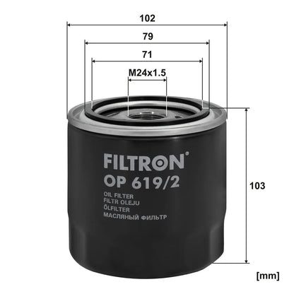 Filtru Ulei FILTRON pentru Toyota Avensis - OP 619/2