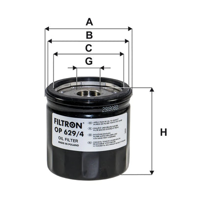 Filtru Ulei FILTRON 0.26 kg - OP 629/4