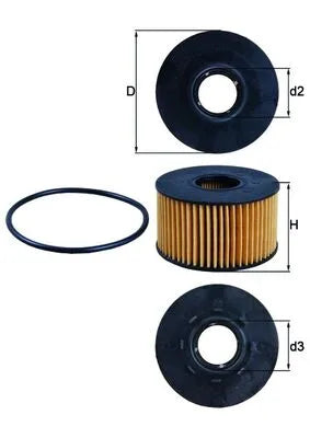 Filtru Ulei Knecht 12 V 0.09 kg - OX 191D