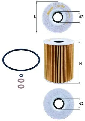 Filtru Ulei Knecht pentru BMW 3/7 - OX254D3
