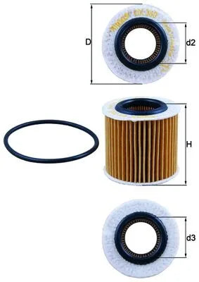 Filtru Ulei Knecht 0.04 kg - OX 360D