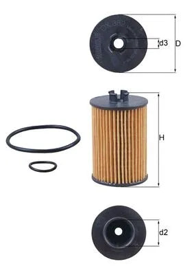 Filtru Ulei Knecht pentru Mercedes-Benz A Class/B Class Sports, Mercedes A - OX 382D