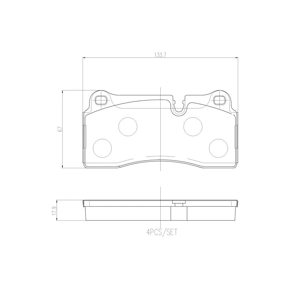 Placute Frana Brembo - P06111