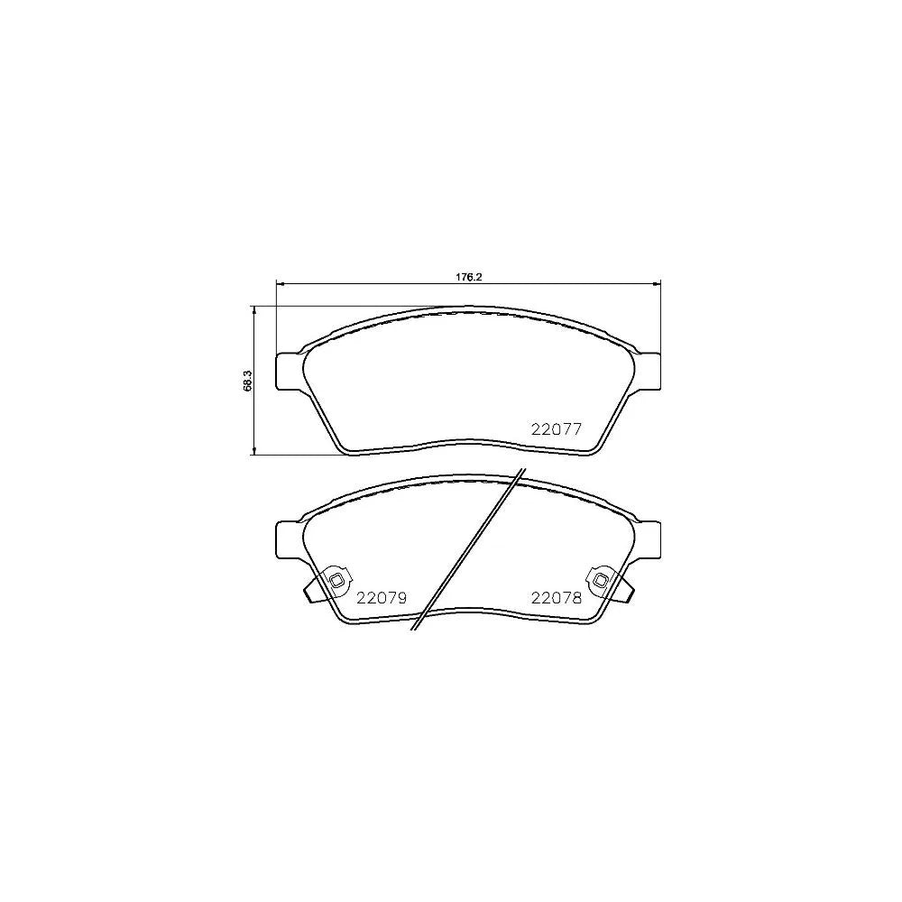 Placute Frana Brembo - P09009