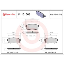 Placute Frana Brembo - P10005