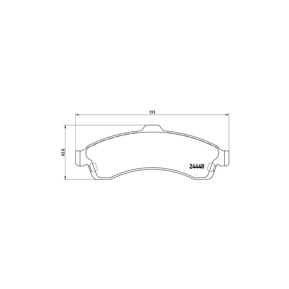 Placute Frana Brembo - P10009