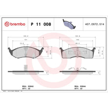 Placute Frana Brembo - P11008
