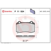 Placute Frana Brembo - P11024
