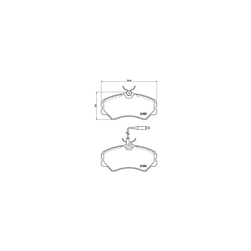 Placute Frana Brembo - P23023