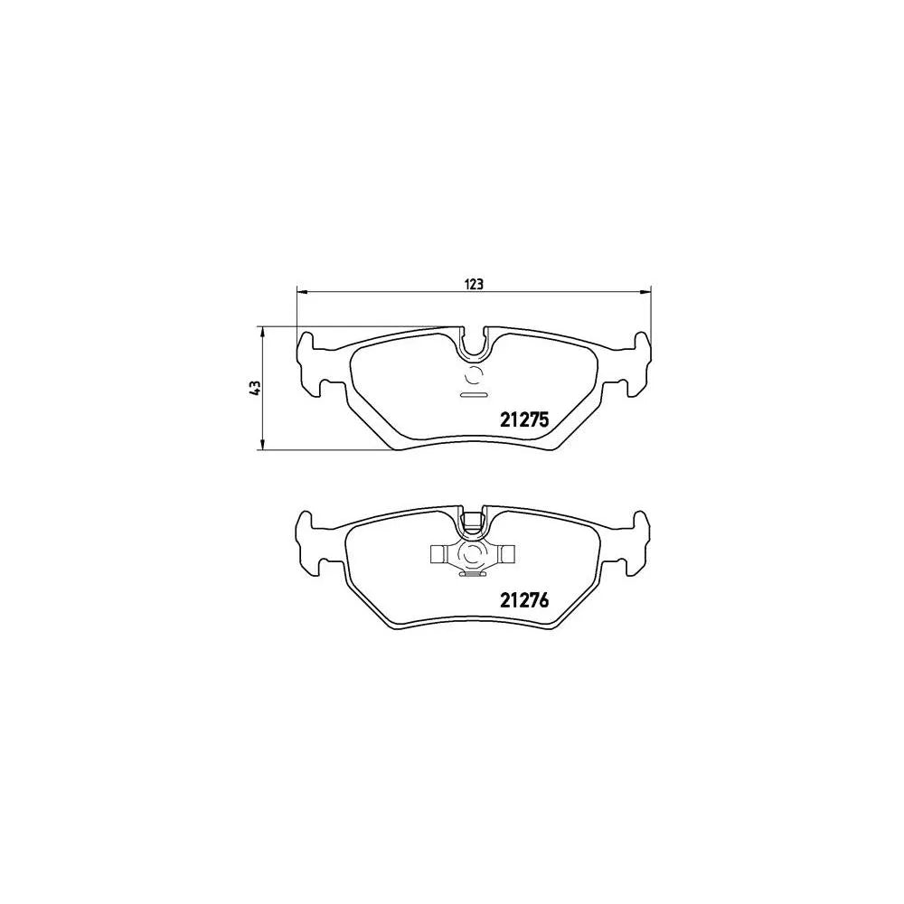 Placute Frana BREMBO - P 23 062