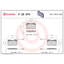 Placute Frana Brembo - P23074