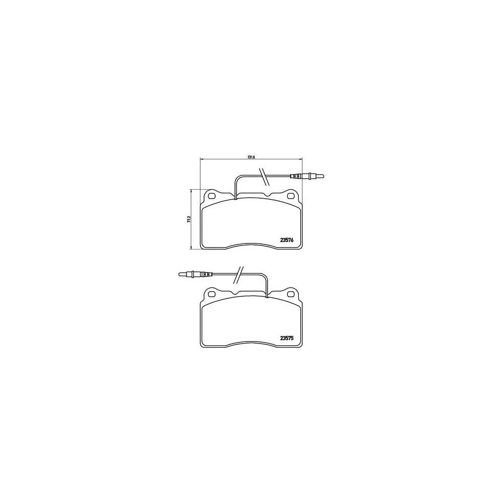 Placute Frana Brembo - P 23 082