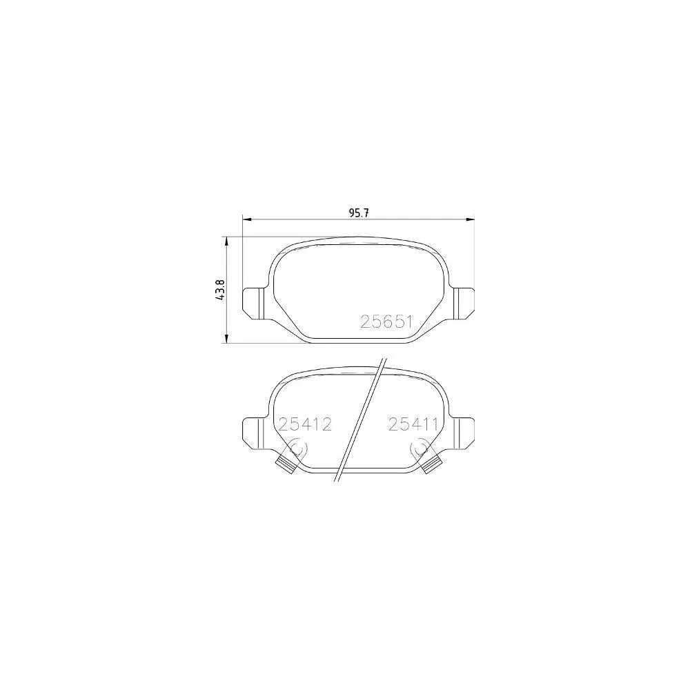 Placute Frana Brembo - P23151