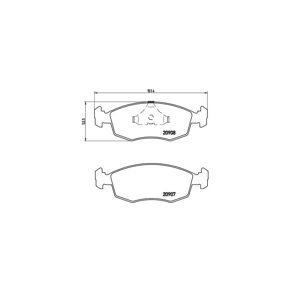 Placute Frana Brembo - P24019