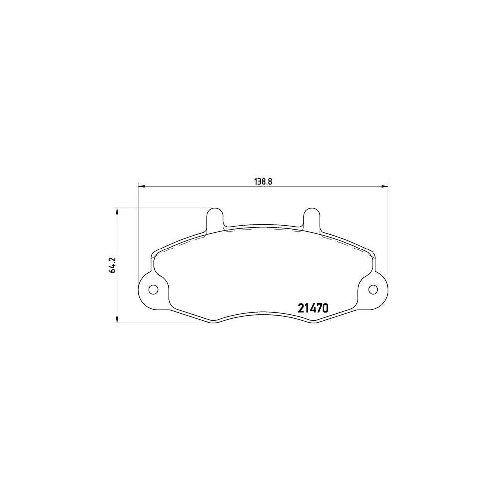 Placute Frana Brembo - P24032