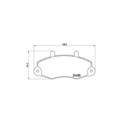 Placute Frana Brembo - P24032