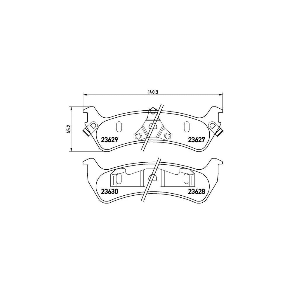 Placute Frana Brembo - P24042