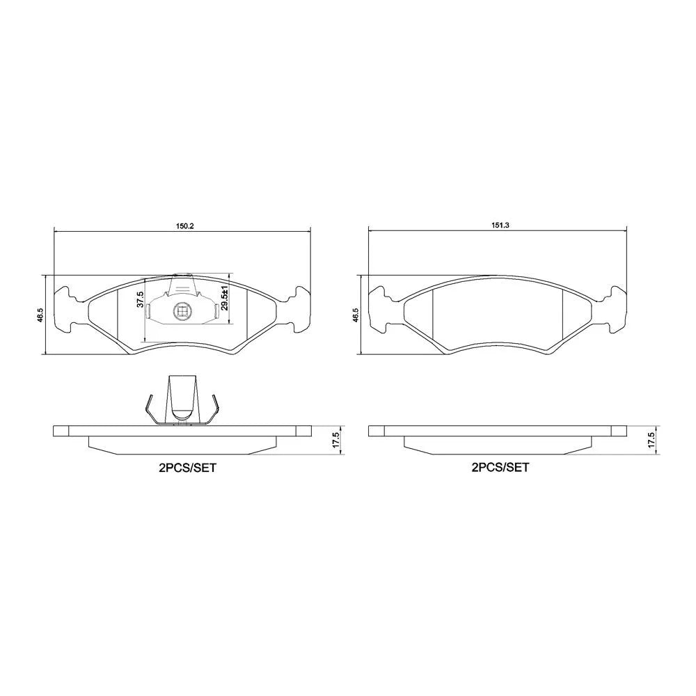 Placute Frana Brembo - P24043