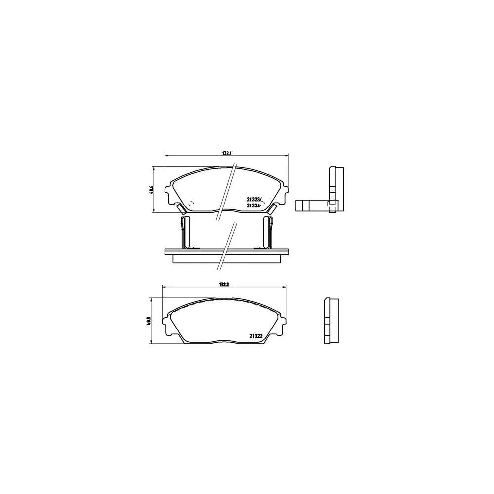 Placute Frana Brembo - P 28 016