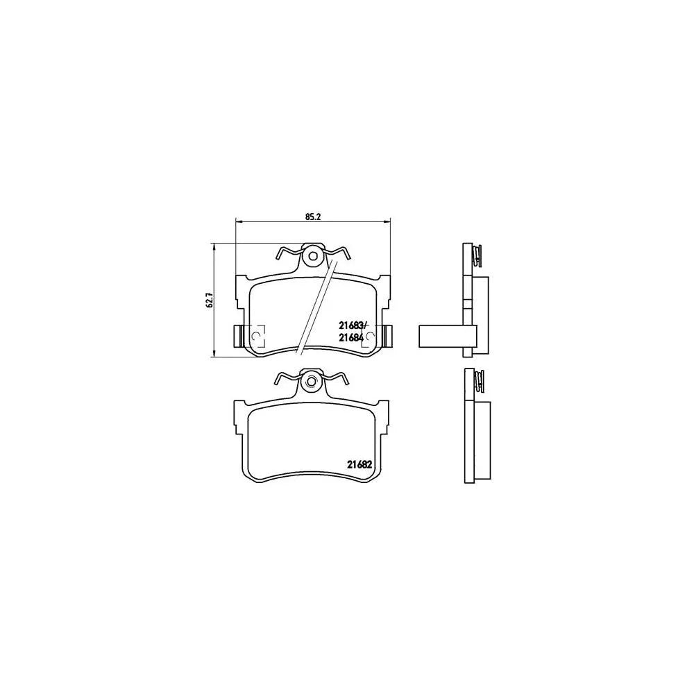 Placute Frana Brembo - P 28 027