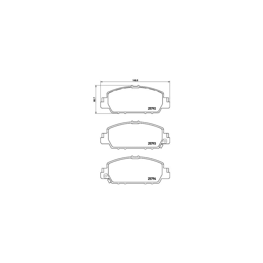 Placute Frana Brembo - P28077