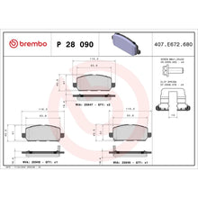 Placute Frana Brembo - P 28 090