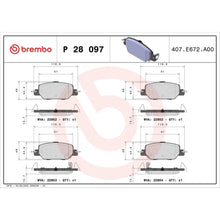 Placute Frana Brembo - P28097