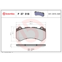 Placute Frana Brembo - P37018