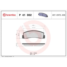Placute Frana Brembo 18.5 mm 64.4 mm - P 41 002