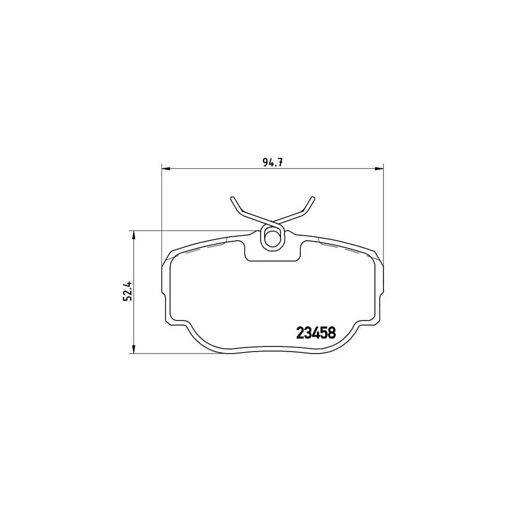 Placute Frana Brembo 17.1 mm 70.4 mm - P 44 009