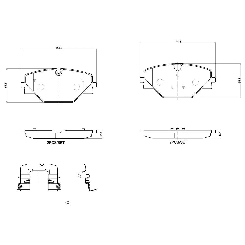 Placute Frana Brembo - P 44 032
