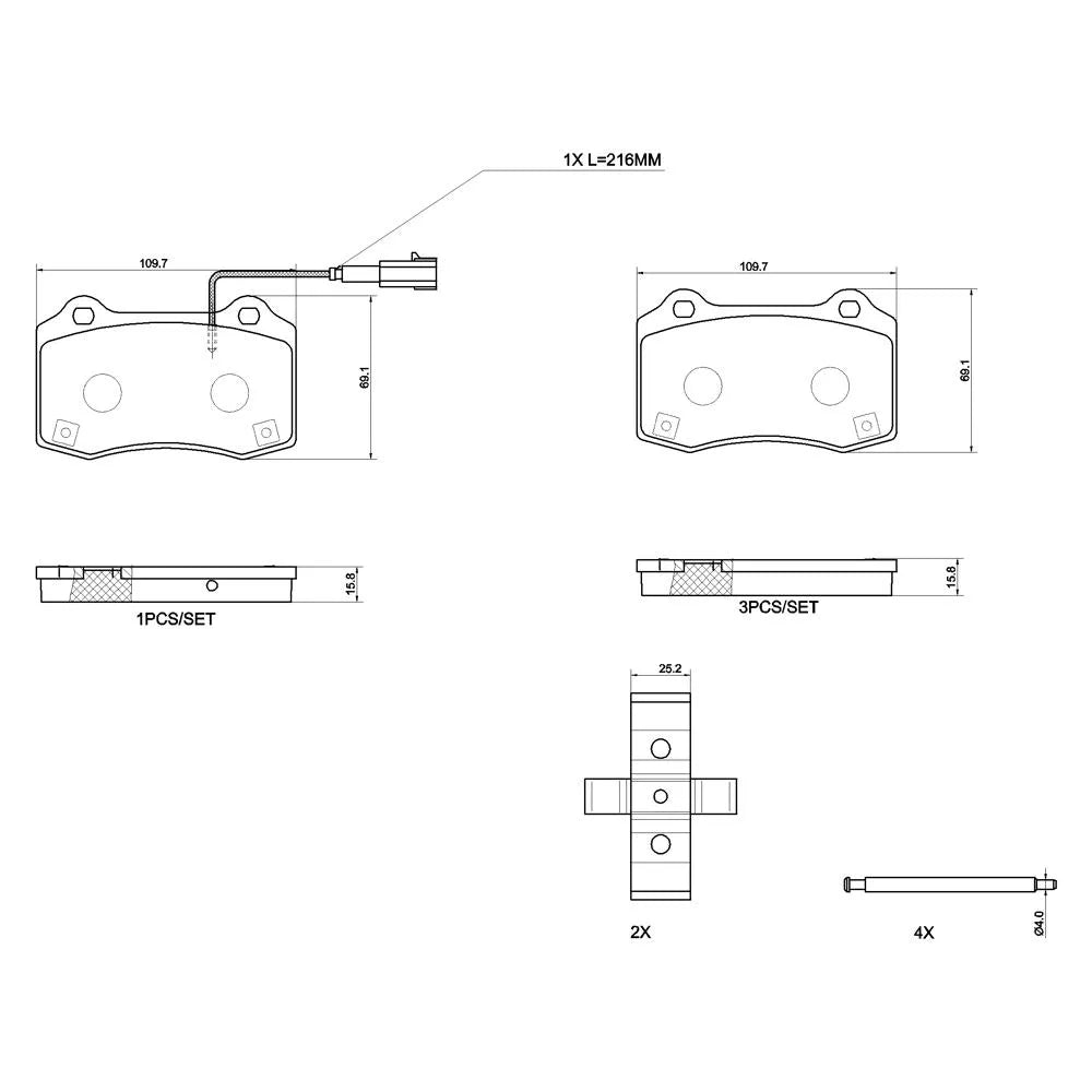 Placute Frana Brembo - P 48 006