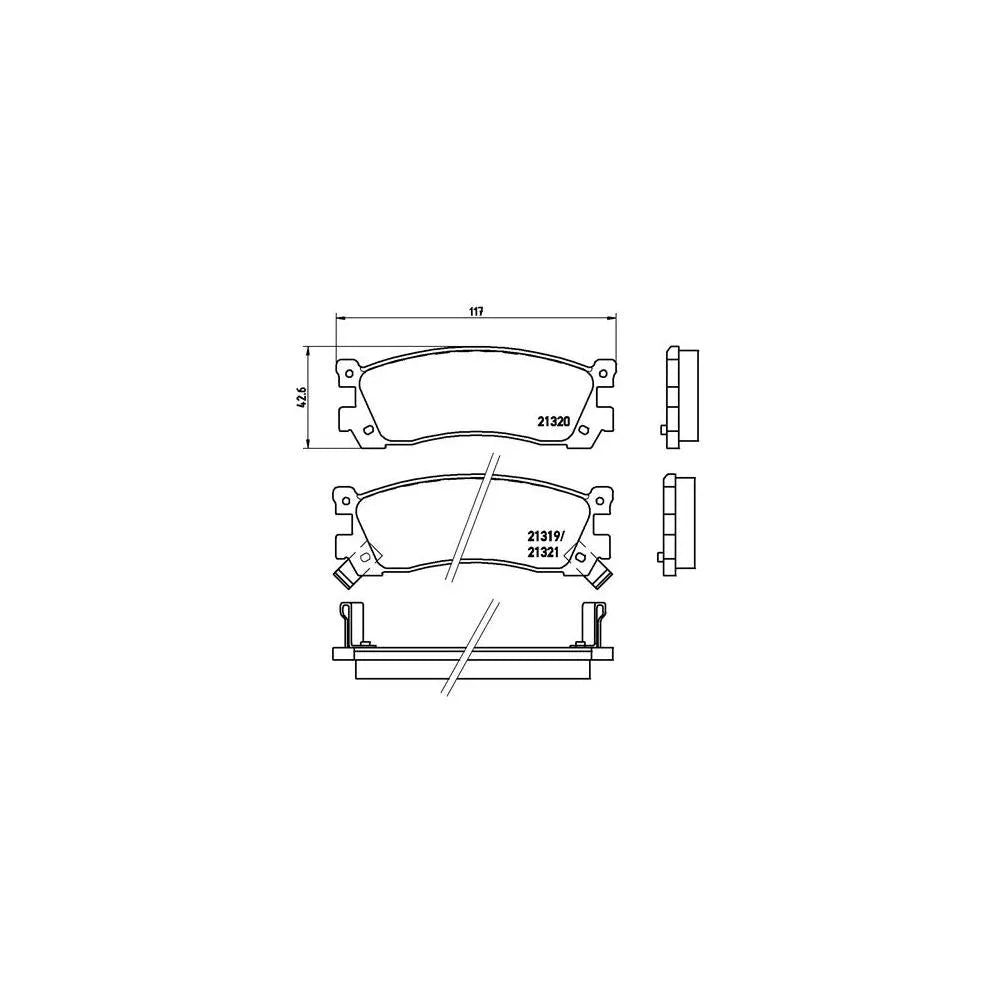 Placute Frana BREMBO - P 49 025