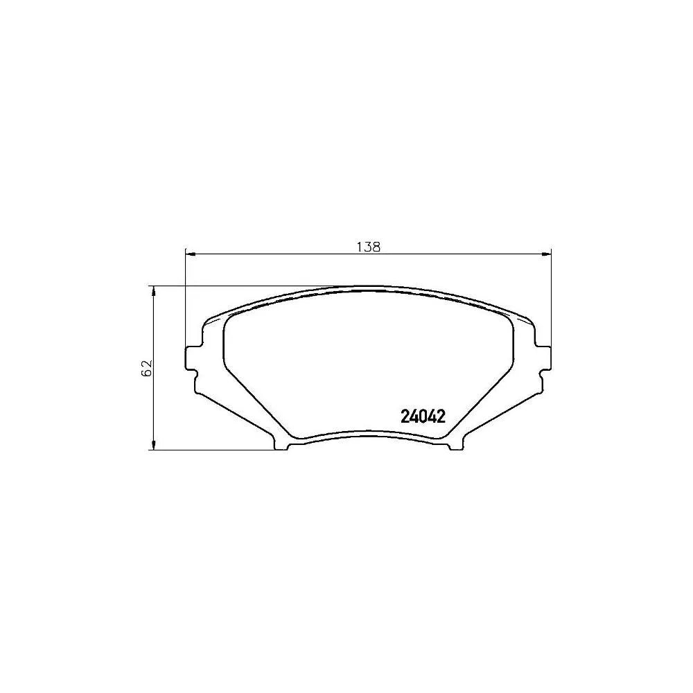 Placute Frana Brembo 16.5 mm 56 mm - P 49 034