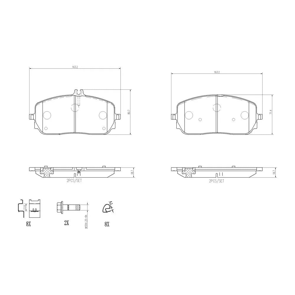 Placute Frana Brembo - P50152