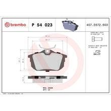 Placute Frana Brembo 13 mm 35.3 mm - P 54 023