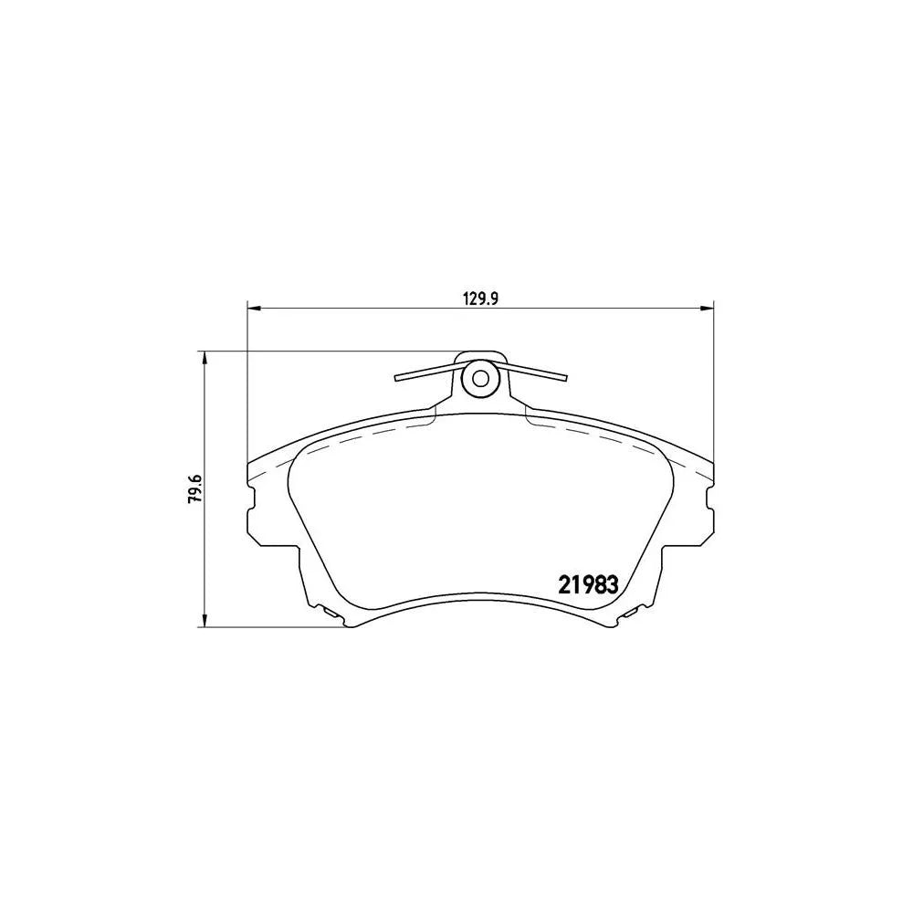 Placute Frana Brembo 17.2 mm 58.6 mm - P 54 036