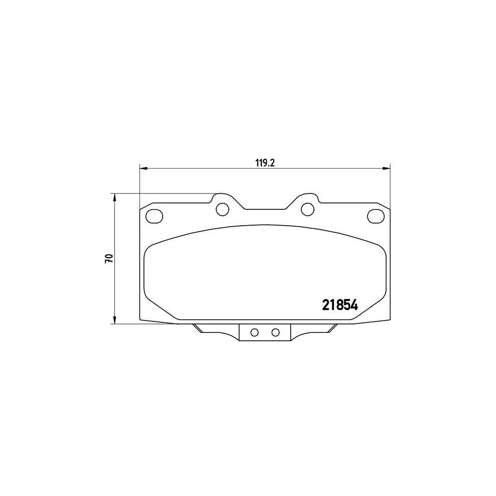Placute Frana Brembo 15.4 mm 48 mm - P56034