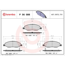 Placute Frana Brembo 19.2 mm 8 cm - P 56 088